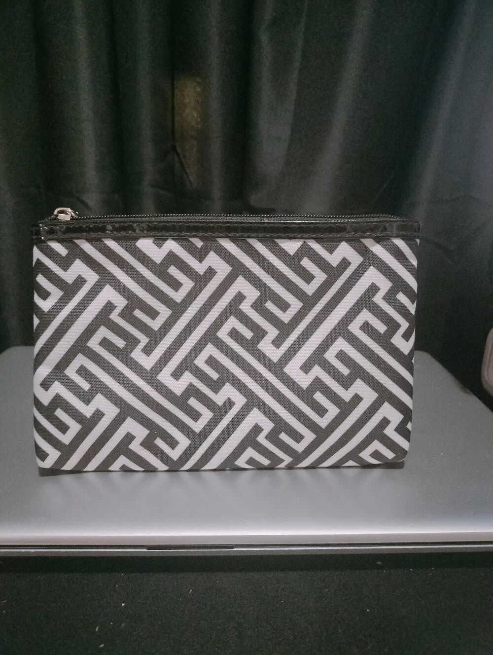 Bling Boss Pink and Black Graphic Zip Pouch